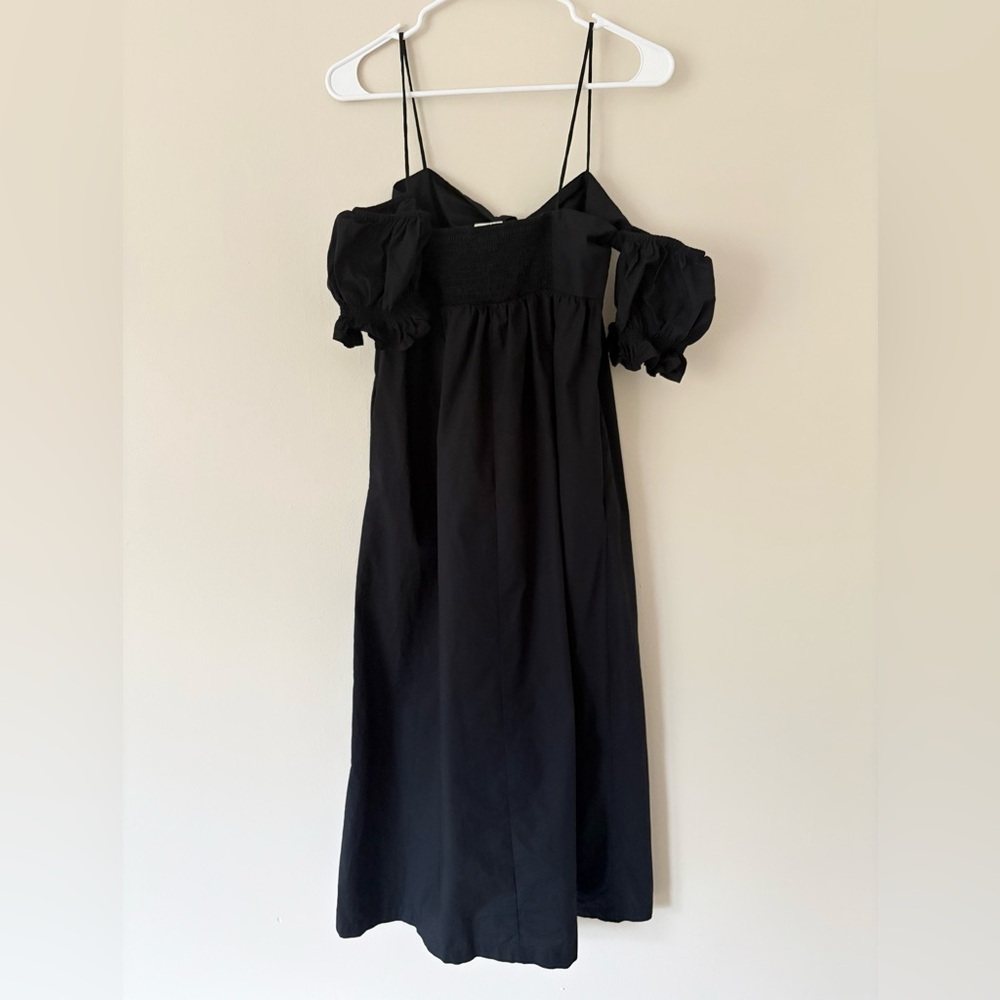 A New Day Black Sleeveless Tie Front Midi Dress Size Small - Picture 10 of 11